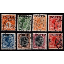 Frimærker med overtryk PORTO.